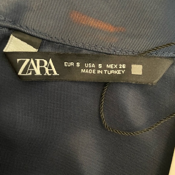 Zara Satin Effect Cut Out Dress. Size Small - Picture 6 of 8